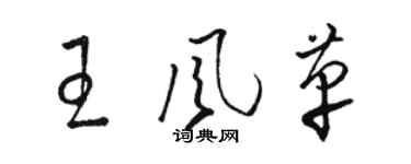 駱恆光王風革草書個性簽名怎么寫