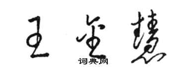 駱恆光王金慧草書個性簽名怎么寫