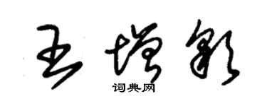 朱錫榮王增彩草書個性簽名怎么寫