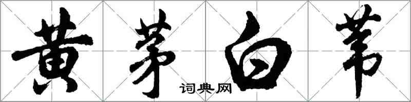 胡問遂黃茅白葦行書怎么寫