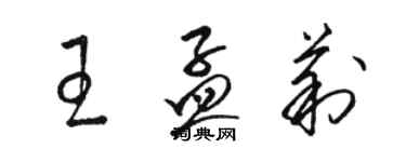 駱恆光王孟莉草書個性簽名怎么寫