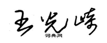 朱錫榮王光崎草書個性簽名怎么寫