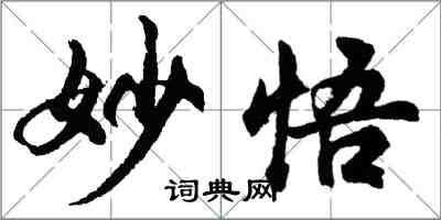 胡問遂妙悟行書怎么寫