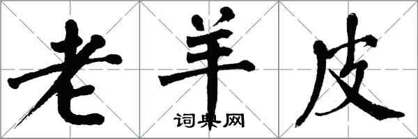 翁闓運老羊皮楷書怎么寫