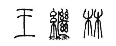 陳墨王繼林篆書個性簽名怎么寫