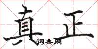 駱恆光真正楷書怎么寫
