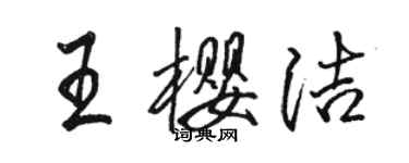 駱恆光王櫻潔行書個性簽名怎么寫