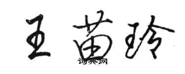 駱恆光王苗玲行書個性簽名怎么寫