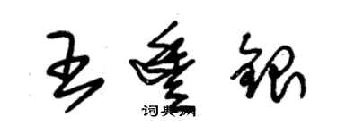 朱錫榮王豐銀草書個性簽名怎么寫