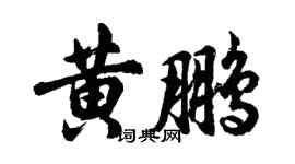 胡問遂黃鵬行書個性簽名怎么寫