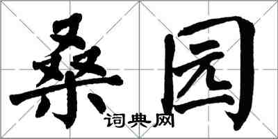 翁闓運桑園楷書怎么寫