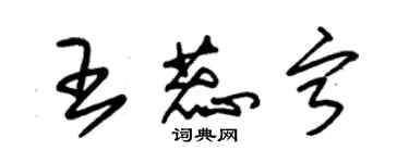 朱錫榮王蕊寧草書個性簽名怎么寫