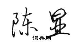 駱恆光陳顯行書個性簽名怎么寫