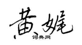 王正良黃娓行書個性簽名怎么寫