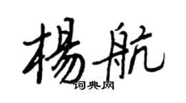 王正良楊航行書個性簽名怎么寫