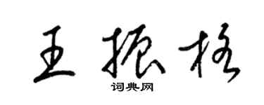 梁錦英王振格草書個性簽名怎么寫