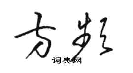 駱恆光方頻草書個性簽名怎么寫