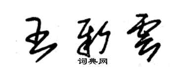 朱錫榮王新雲草書個性簽名怎么寫