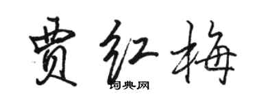 駱恆光賈紅梅行書個性簽名怎么寫