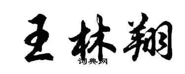 胡問遂王林翔行書個性簽名怎么寫