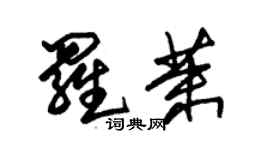 朱錫榮羅茉草書個性簽名怎么寫