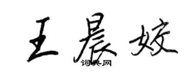 王正良王晨姣行書個性簽名怎么寫