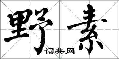 翁闓運野素楷書怎么寫