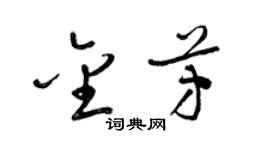 梁錦英金芳草書個性簽名怎么寫