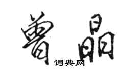 駱恆光曾晶行書個性簽名怎么寫