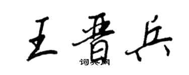 王正良王晉兵行書個性簽名怎么寫