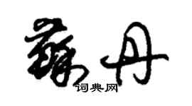 朱錫榮蘇丹草書個性簽名怎么寫