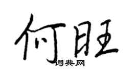 王正良何旺行書個性簽名怎么寫
