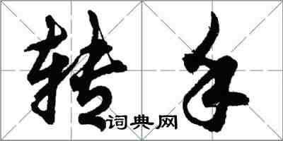 胡問遂轉手行書怎么寫