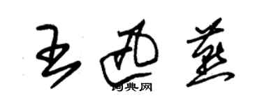 朱錫榮王迅燕草書個性簽名怎么寫