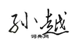 駱恆光孫越行書個性簽名怎么寫