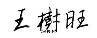 王正良王樹旺行書個性簽名怎么寫