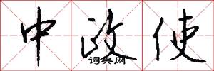 中政使怎么寫好看