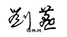 曾慶福劉燕草書個性簽名怎么寫