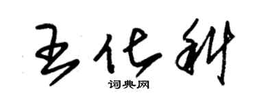 朱錫榮王化科草書個性簽名怎么寫