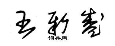 朱錫榮王新盛草書個性簽名怎么寫