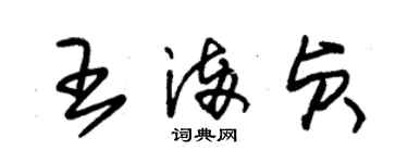 朱錫榮王滿貞草書個性簽名怎么寫