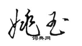 駱恆光姚玉草書個性簽名怎么寫