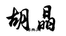 胡問遂胡晶行書個性簽名怎么寫