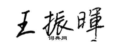 王正良王振暉行書個性簽名怎么寫