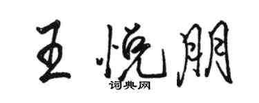 駱恆光王悅朋行書個性簽名怎么寫