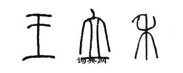 陳墨王立禾篆書個性簽名怎么寫