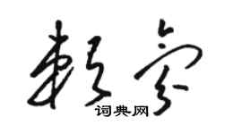 駱恆光賴氛草書個性簽名怎么寫