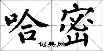 翁闓運哈密楷書怎么寫