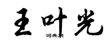 胡問遂王葉光行書個性簽名怎么寫