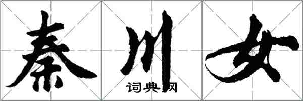 胡問遂秦川女行書怎么寫